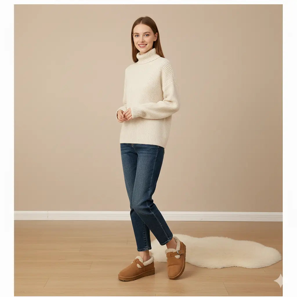 Warm-Lined Suede Ankle Boots