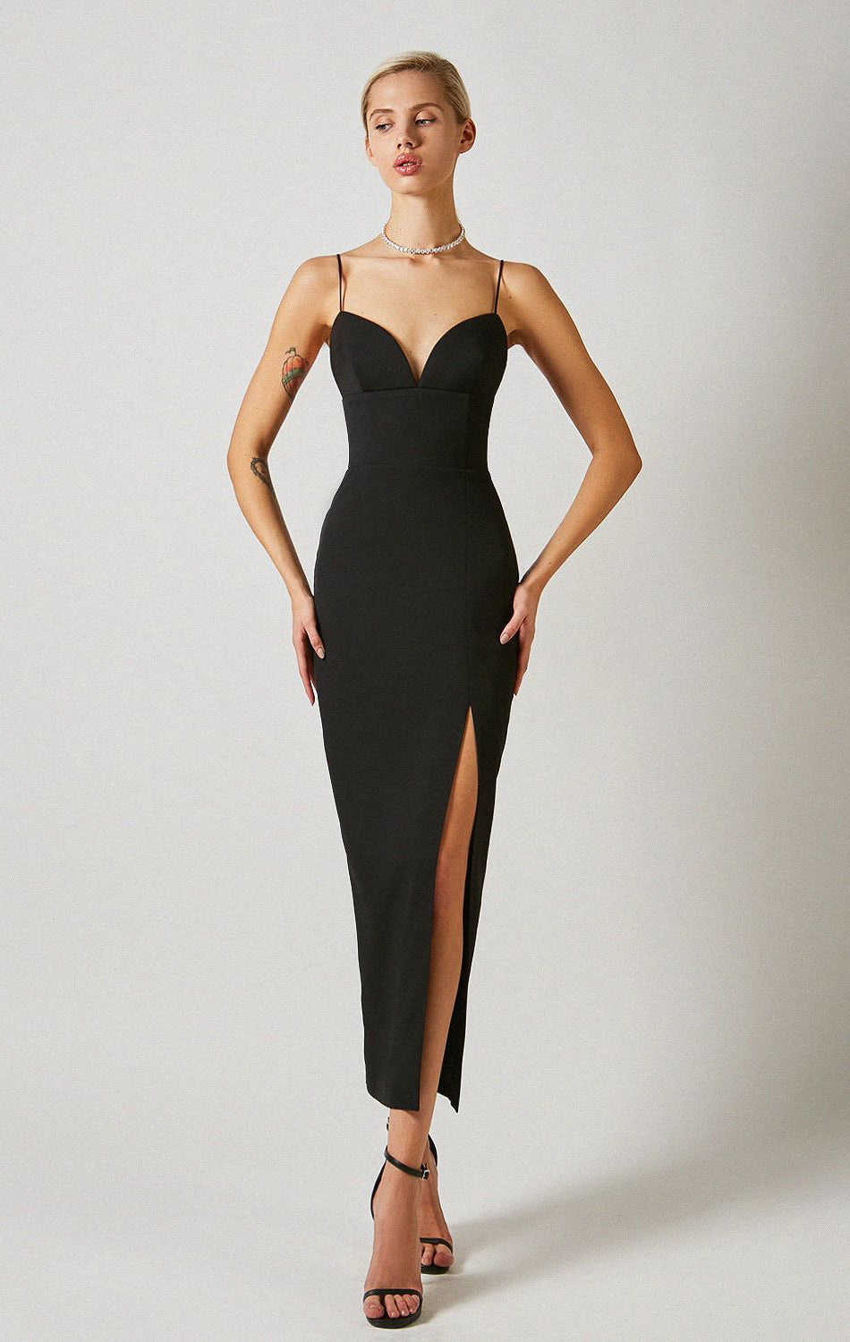 Elegant Bodycon Slit Dress