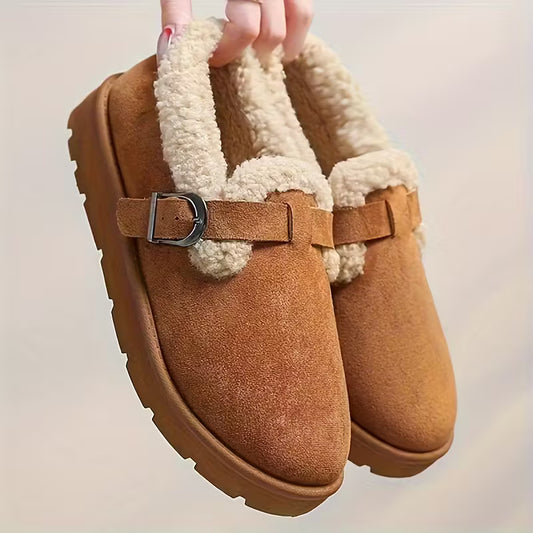 Warm-Lined Suede Ankle Boots