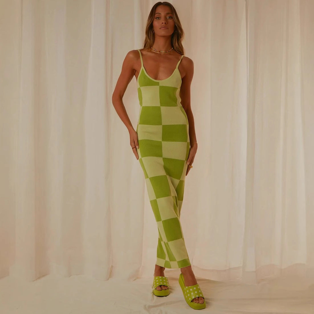 Fashionable Slim Fit Printed Dress