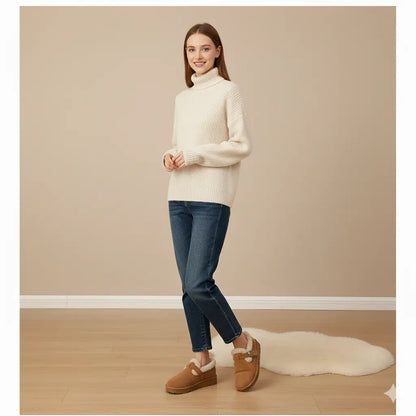 Warm-Lined Suede Ankle Boots
